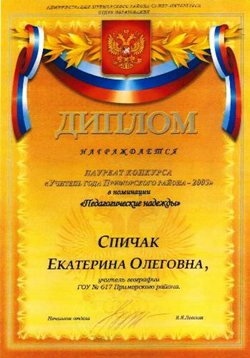 Спичак Екатерина Олеговна